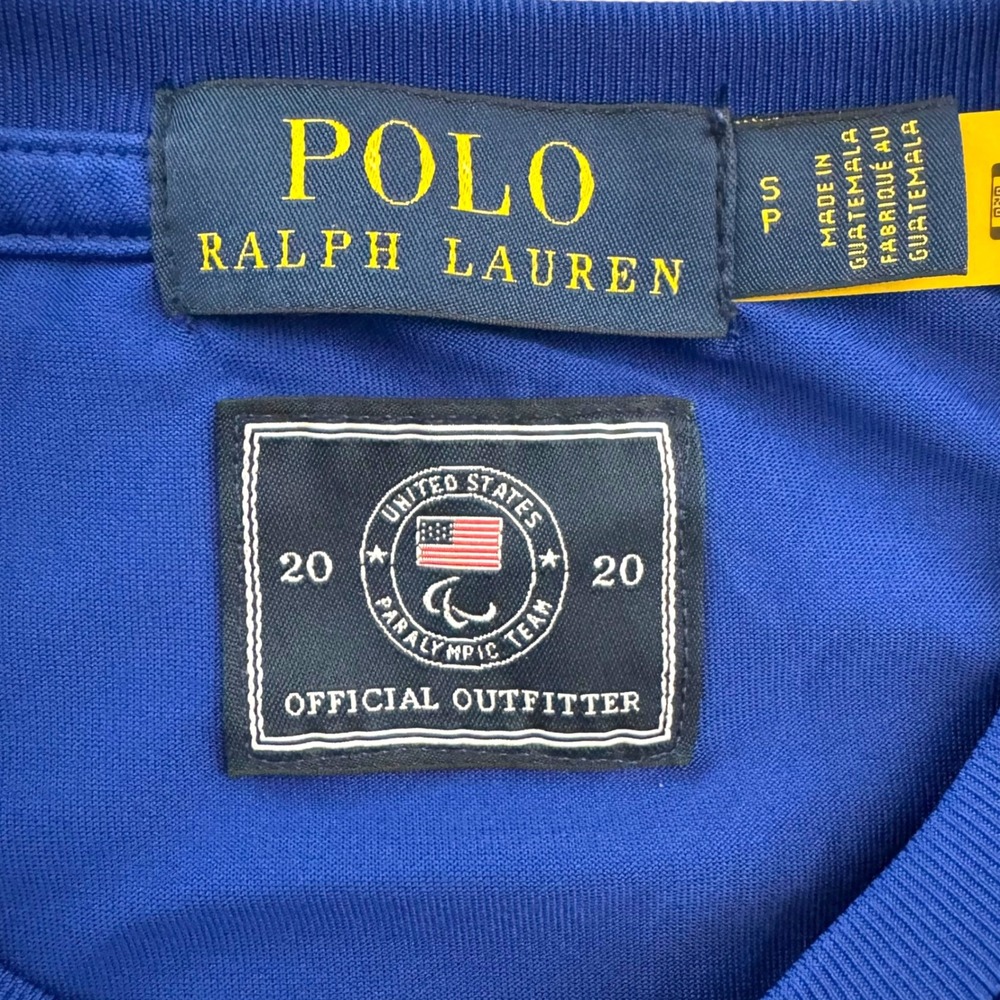 Polo Ralph Lauren Men's S Team USA Olympic Paralympic Official TShirt Blue - Picture 7 of 9